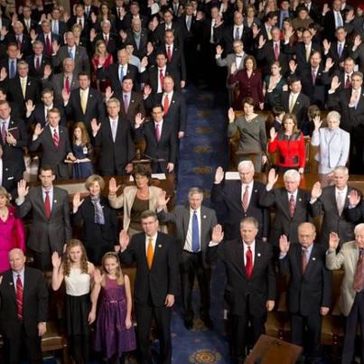 Photo: Today I took the oath of office on the House Floor and reiterated my promise to strengthen and grow the middle class. A strong middle class means a strong America.  This is a message I plan to remind my Republican colleagues, above, every day. http://1.usa.gov/136NUpi

LIKE or SHARE if you agree.

Photo credit J. Scott Applewhite / AP.