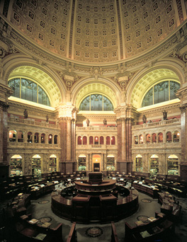 Library of Congress, Main Reading Room, Thomas Jefferson Building