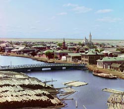 View of the City of Tobol'sk from the North from the Bell Tower of the Church of the Transfiguration