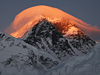 Photo: A cloud floating above the peak of Mount Everest