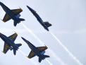 US Navy Blue Angels enter Baltimore Harbor