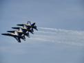 US Navy Blue Angels enter Baltimore Harbor