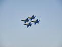 US Navy Blue Angels enter Baltimore Harbor