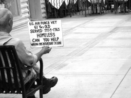 About 25 percent of homeless Americans are veterans-131,000 according to VA statistics-and more than 75 percent have a mental disorder, often PTSD. The National Coalition for Homeless Veterans has noted that Iraq veterans are already beginning to show up in that population.