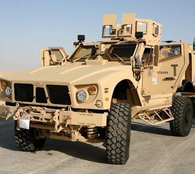 Photo: Featuring a V-shaped hull to deflect blasts and a roof turret that can be mounted with a M240 machine gun, MK-19 grenade launcher or a TOW anti-tank guided missile, the Mine Resistant Ambush Protected All-Terrain Vehicle (MATV) is able to operate on every area of the battlefield.