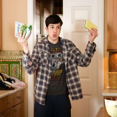 Photo: Christopher Mintz-Plasse gives you a behind-the-scenes look at the very R-rated all-star comedy 'Movie 43': http://huff.to/RYa3np