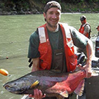 Service fisheries biologist Jeff Jolley 