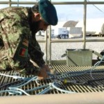 ANSF officers are instructed on each step of the Aerostat Deployment and Recovery process. (Photo by SFC JoAnn Moravac, Chief of Media Production, ISAF HQ Public Affairs)