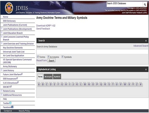 Joint Doctrine, Education, & Training Electronic Information System