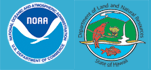 Hawaii State logo and NOAA logo images