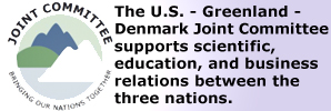 Joint Committee logo and flags of member states, USA, Greenland and Denmark. (State Dept.)