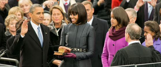 President Obama takes the oath of office during the Inaugural swearing-in ceremony at the U.S. Capitol (Photo: White House)