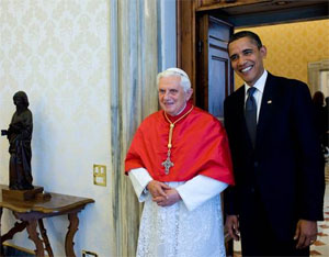 President Obama and His Holiness Pope Benedict XVI
