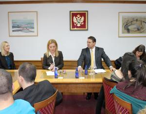 Mr. Lersten gives a lecture at the Faculty of Economics, University of Montenegro
