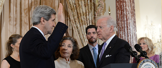 Vice President Biden Delivers Oath of Office to new U.S. Secretary of State John Kerry