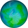 Antarctic ozone map for 2013-02-09