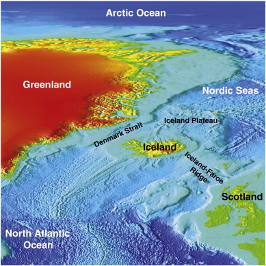 North Atlantic undersea ridges