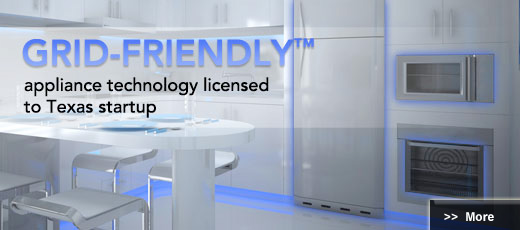 Grid-FriendlyTM appliance technology licensed to Texas startup