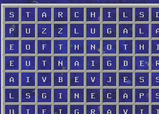 screen shot of partial puzzle