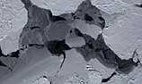 aerial photo of Antarctic sea ice