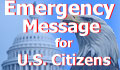 Emergency message for American Citizens.