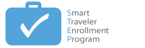 STEP
Smart Traveler Enrollment Program
Register your contact information

