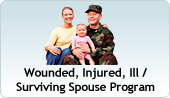 Click here for Wounded, Injured, Ill/Surviving Spouse Program information.