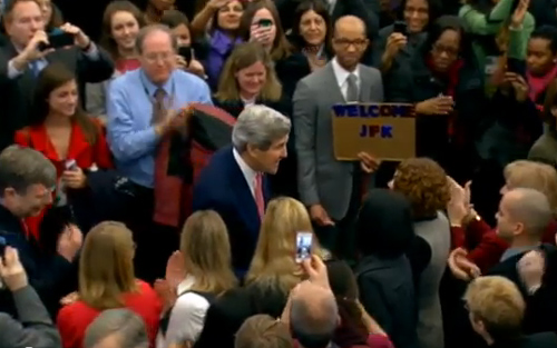Secretary John Kerry meets State Dept. employees