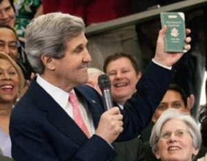 Secretary Kerry's Arrival at the State Department
