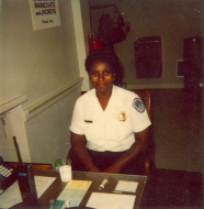 <em>Arva Marie Johnson at Her Post</em>