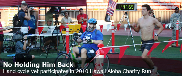 Lonnie Hicks at the Hawaii Aloha Charity Run