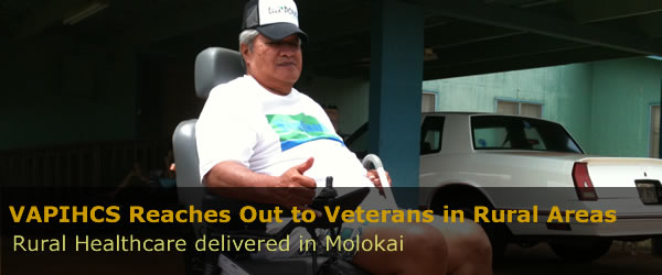 John Liu is a veteran participating in the HBPC program recently initiated on Molokai island.