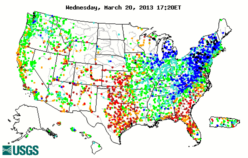 US Streamflow Conditions