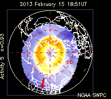 Current hemispheric power input map