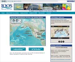 screen capture of IOOS Association's new website