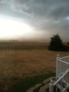 Dust flying in Bon Homme County, August 1, 2012