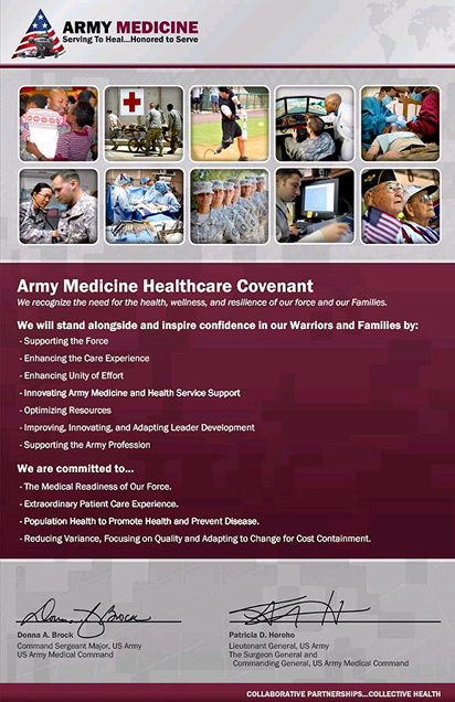 Army Medicine Healthcare Covenant - Click to download poster