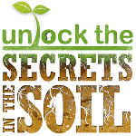 Unlock the Secrets of Soil logo.