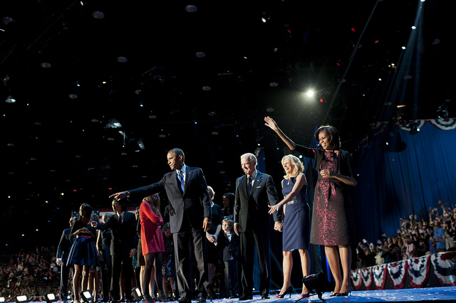 Barack Obama and Joe Biden on Election Day - November 6th