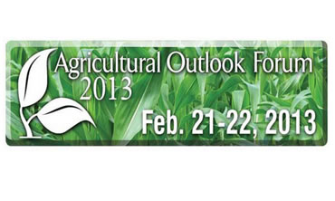 The 2013 Agricultural Outlook Forum will feature several international trade sessions highlighting strategies, challenges and prospects for growth for U.S. agricultural exporters. (Courtesy Photo)
