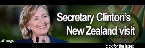The latest news and information on the Secretary of State's visit to New Zealand - November 2010.