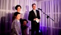 Ambassador Feinstein and His Family Speaking to the Crowd