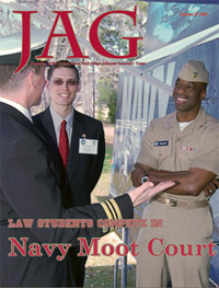 JAG Magazine Vol. 2 2009 - Navy Moot Court