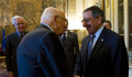 Italian President Giorgio Napolitano meets Secretary of Defense Leon E. Panetta