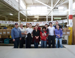 A group of volunteers from the U.S. Consulate General Toronto at the Daily Bread Food Bank in Toronto. Staff and their family volunteered as part of President Obama’s January 19th National Day of Service.