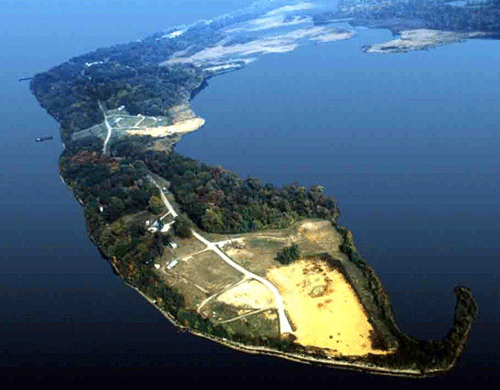 This is an aerial view of Naval Support Facility Indian Head Stump Neck Annex, which is where NAVEODTECHDIV resides.