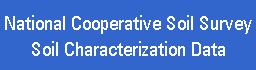 NSSC Soil Survey Laboratory Soil Characterization Database