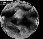 GOES West Full Disk Water Vapor