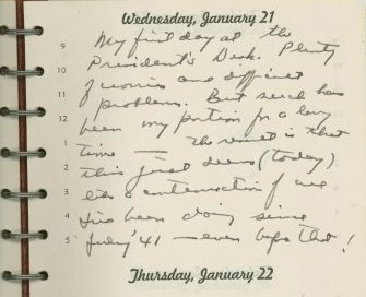 January 21, 1953 Diary Entry