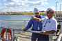 Tony Fink advises Engineer in Training Student Seth Thompson at McNary Lock and Dam near Umatilla, Ore. in 2009.